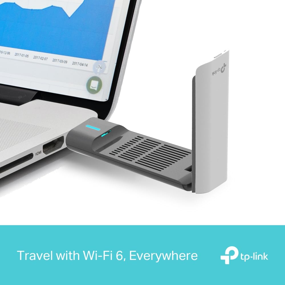 TP-Link Archer TX50UH AX3000 High Gain Wireless USB Adapter | 3000 Mbps Dual Band WiFi 6 | High Gain Antennas and Beamforming | USB 3.0 | WPA3 | OFDMA and MU-MIMO