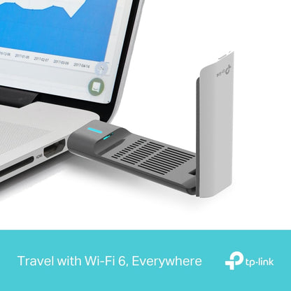 TP-Link Archer TX50UH AX3000 High Gain Wireless USB Adapter | 3000 Mbps Dual Band WiFi 6 | High Gain Antennas and Beamforming | USB 3.0 | WPA3 | OFDMA and MU-MIMO