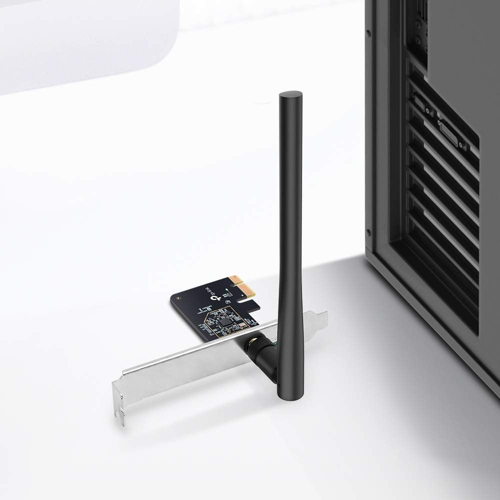 TP-Link PCIe WiFi Card AC600 for Desktop PC, Dual Band Wireless Internal Network PCI Express Adapter (Archer T2E) High-Gain Antenna, MU-MIMO, WPA3, Low Profile, Supports Windows 10/11