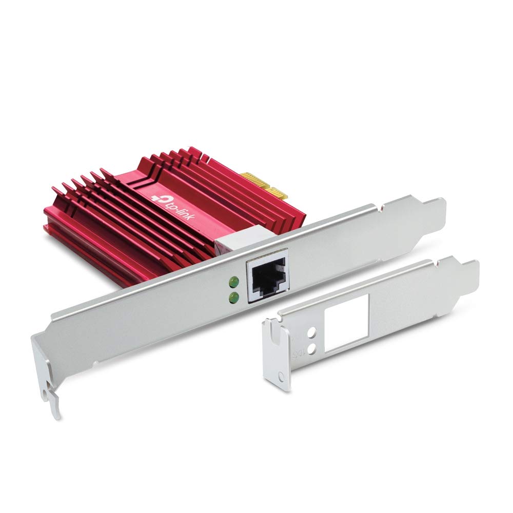 TP-Link TX401 10 Gbps Wireless Gigabit PCI Express Network Adapter | PCIe 3.0 Slot Wi-Fi Card | CAT6A Ethernet Cable | compatible with Windows 10/8.1/8/7, Servers 2019/2016/2012 R2, and Linux | Gaming