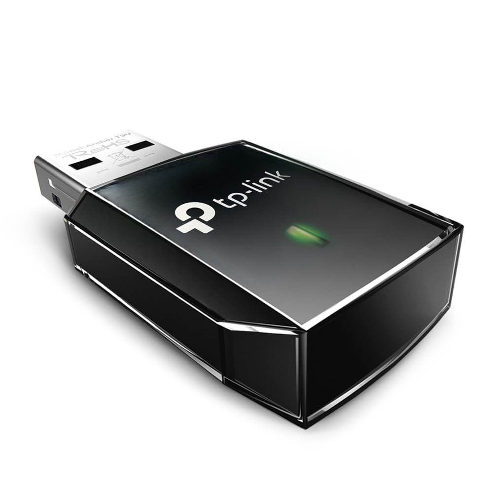 TP-Link AC1300 USB WiFi Adapter (Archer T3U) - 2.4G/5G Dual Band Mini Wireless Network Adapter for PC Desktop,MU-MIMO Wi-Fi Dongle,USB 3.0,Supports Windows 11,10, 8.1, 8, 7, XP/Mac OS 10.15 & earlier