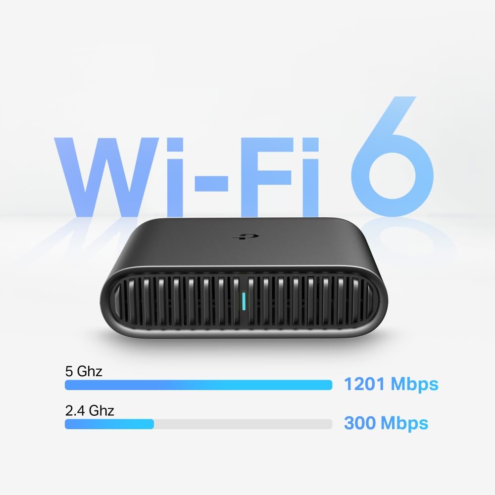 TP-Link Ultra-Portable Wi-Fi 6 AX1500 Dual_Band Travel Router TL-WR1502X | Easy Public Wi-Fi Sharing | Hotel/RV/Travel Approved | Phone Tether | USB C Powered | Multi-Mode | Pocket-Size Design