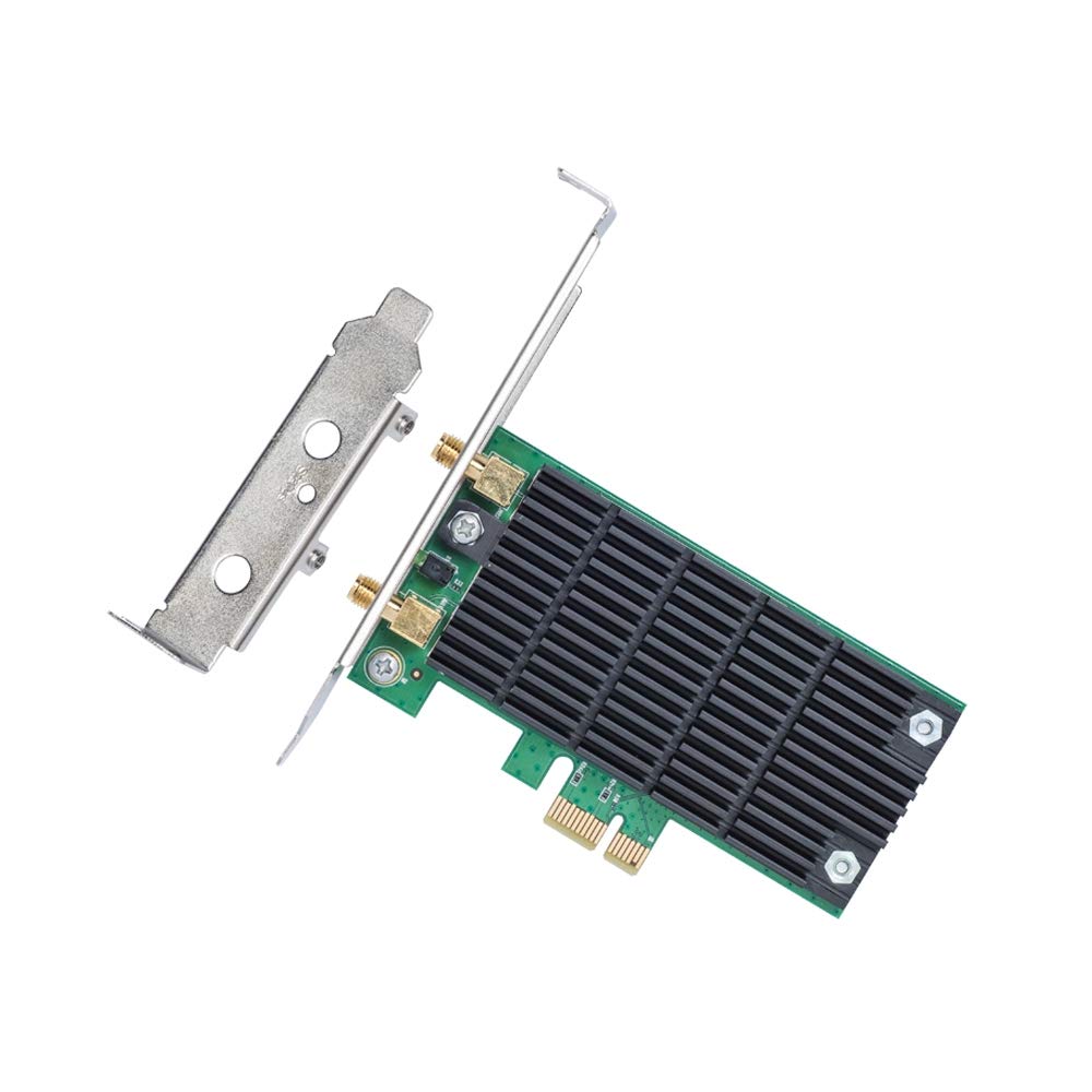 TP-Link Archer T4E AC1200 Dual Band Wireless PCI Express Adapter with Two Antennas, PCIe Network Interface Card for Desktop, Low-Profile Bracket Included, Supports Windows 10/8.1/8/7/XP (32/64 bit)