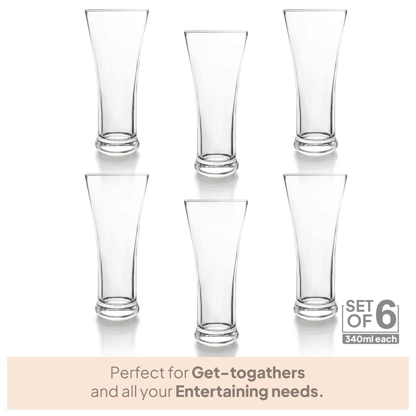 CELLO Milan Tumbler Glass Set 340 ml