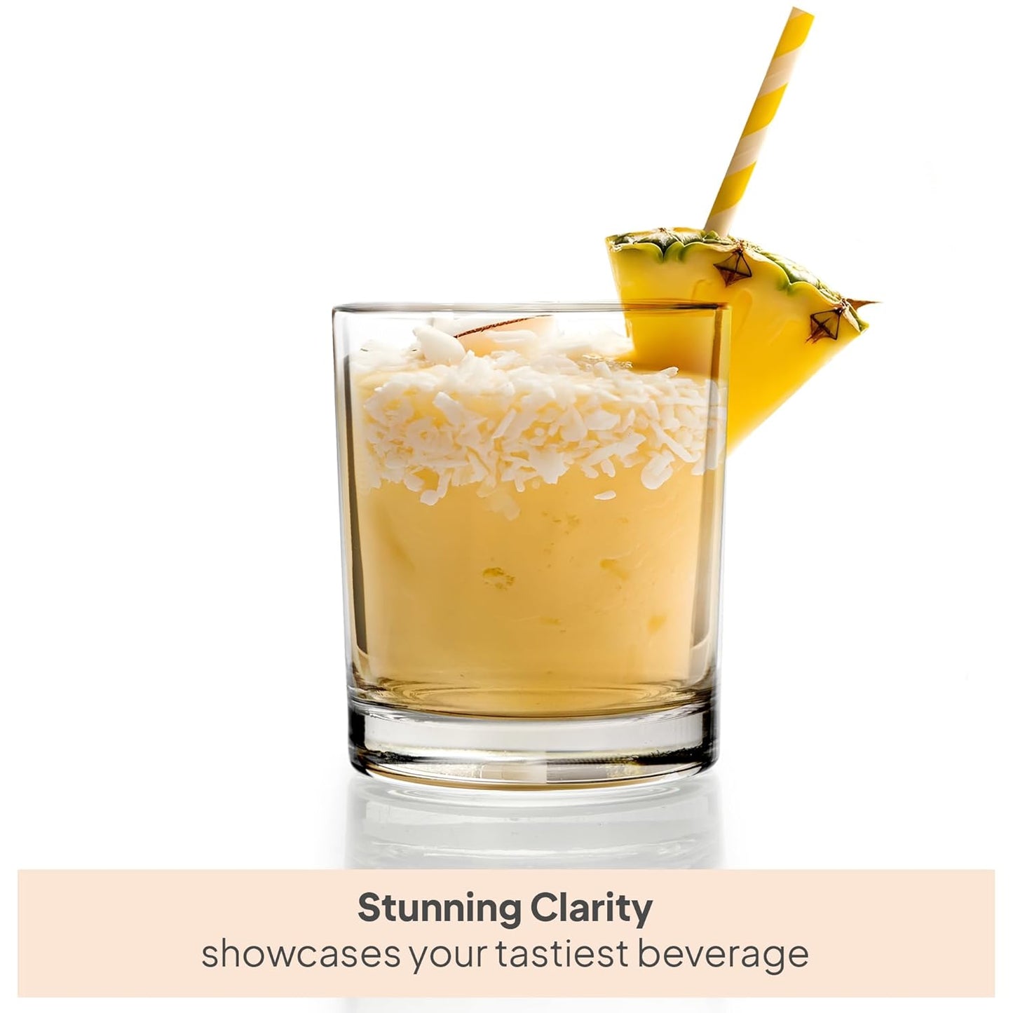 CELLO Liberty DR Tumbler Glass Set of 6, 350ml