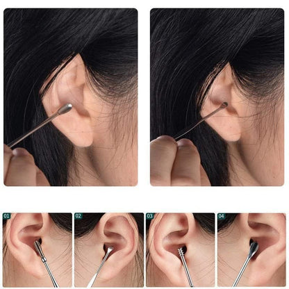 Ear Cleaning Kit Steel Reusable Ear Wax Remover
