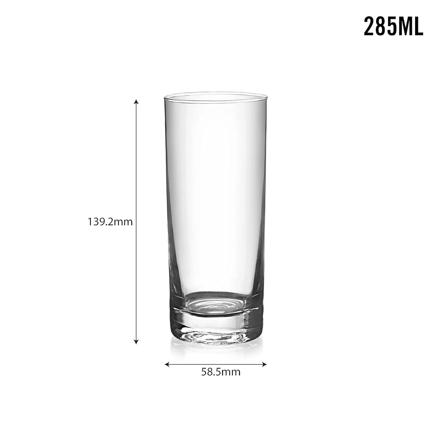 CELLO Siena Glass Tumblers|Water or Juice Glass|Set of 6