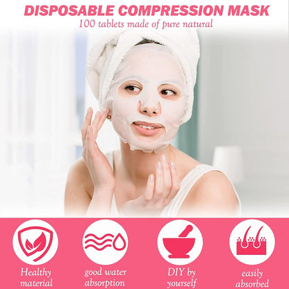 20pc Compress Magic Facial Tablet Face Tissue Napkin Paper Mask