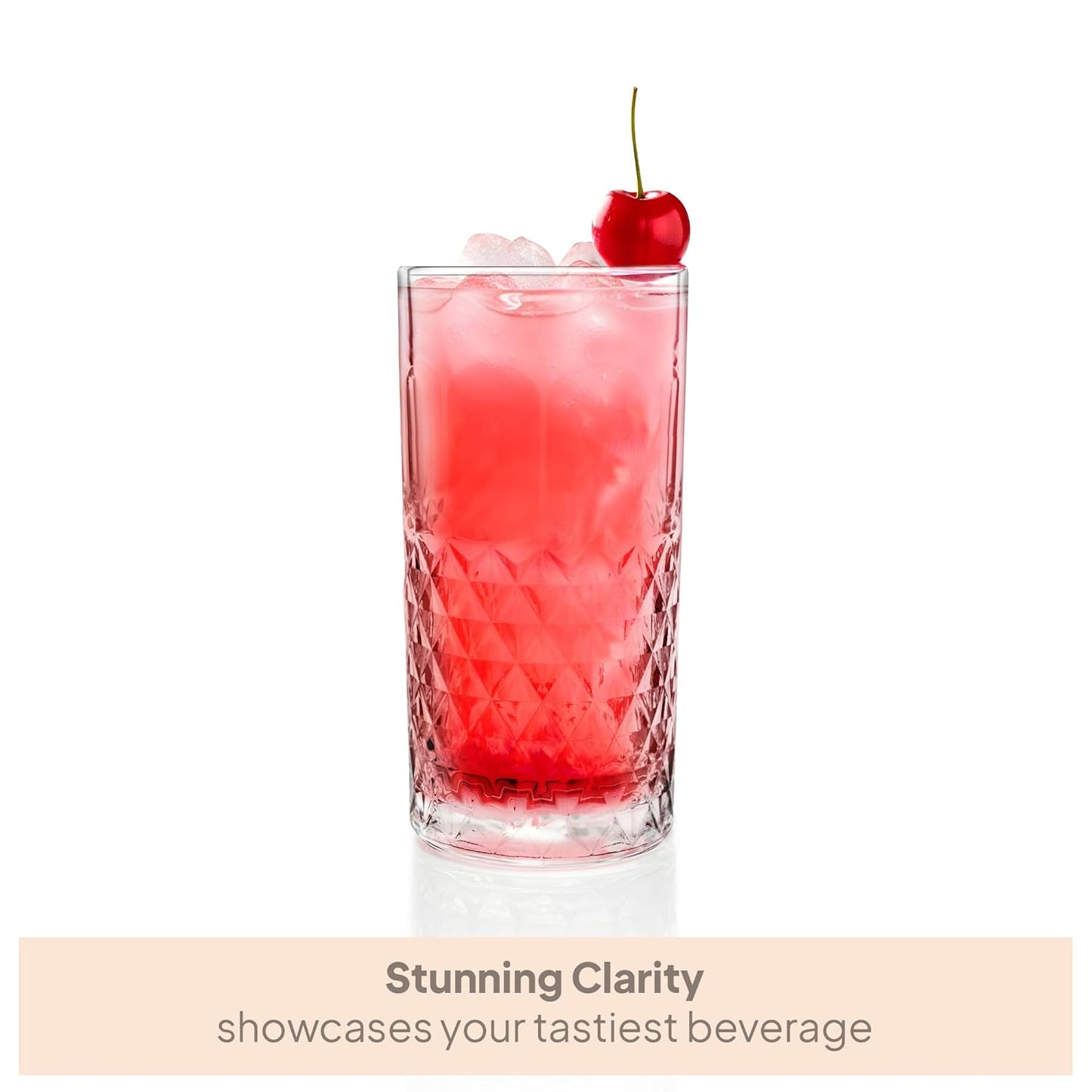 CELLO Unity Hi-Ball Tumbler Glass Set 275 ml