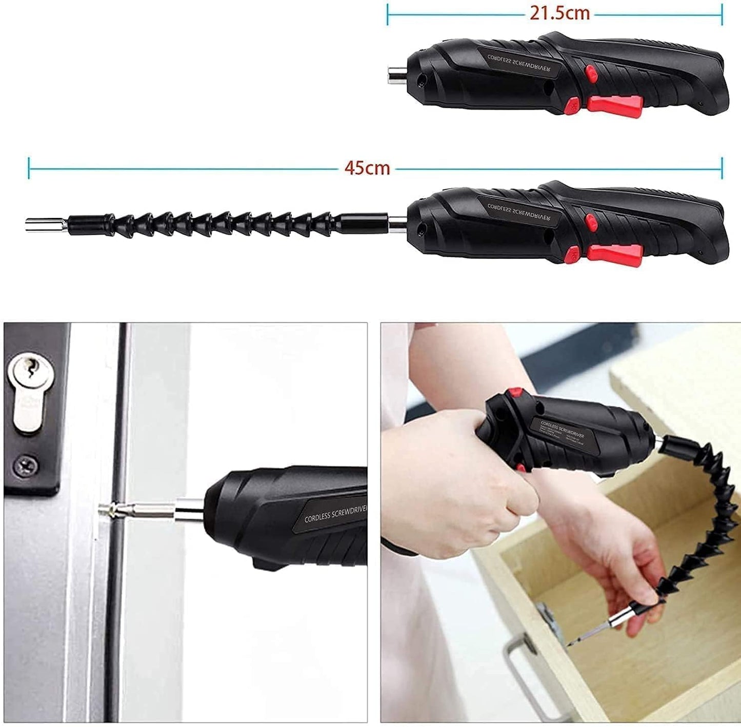 Electric Screwdriver| usb rechargeable mini Screwdriver| Cordless Drill Screwdriver Bits Set |Electric Portable Drill Driver Machine