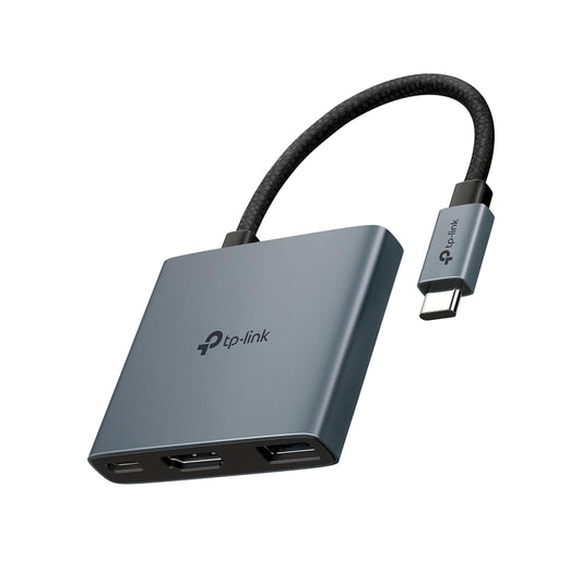TP-Link UH3020C USB Type-C 3 in 1 Hub, USB 3.0, 5Gbps Data Transfer, USB A, HDMI 4K@60Hz, 100W PD 3.0 Fast Charging, Expand Connections, Self-Storage, Braided Cable, Plug&Play, Easy to use