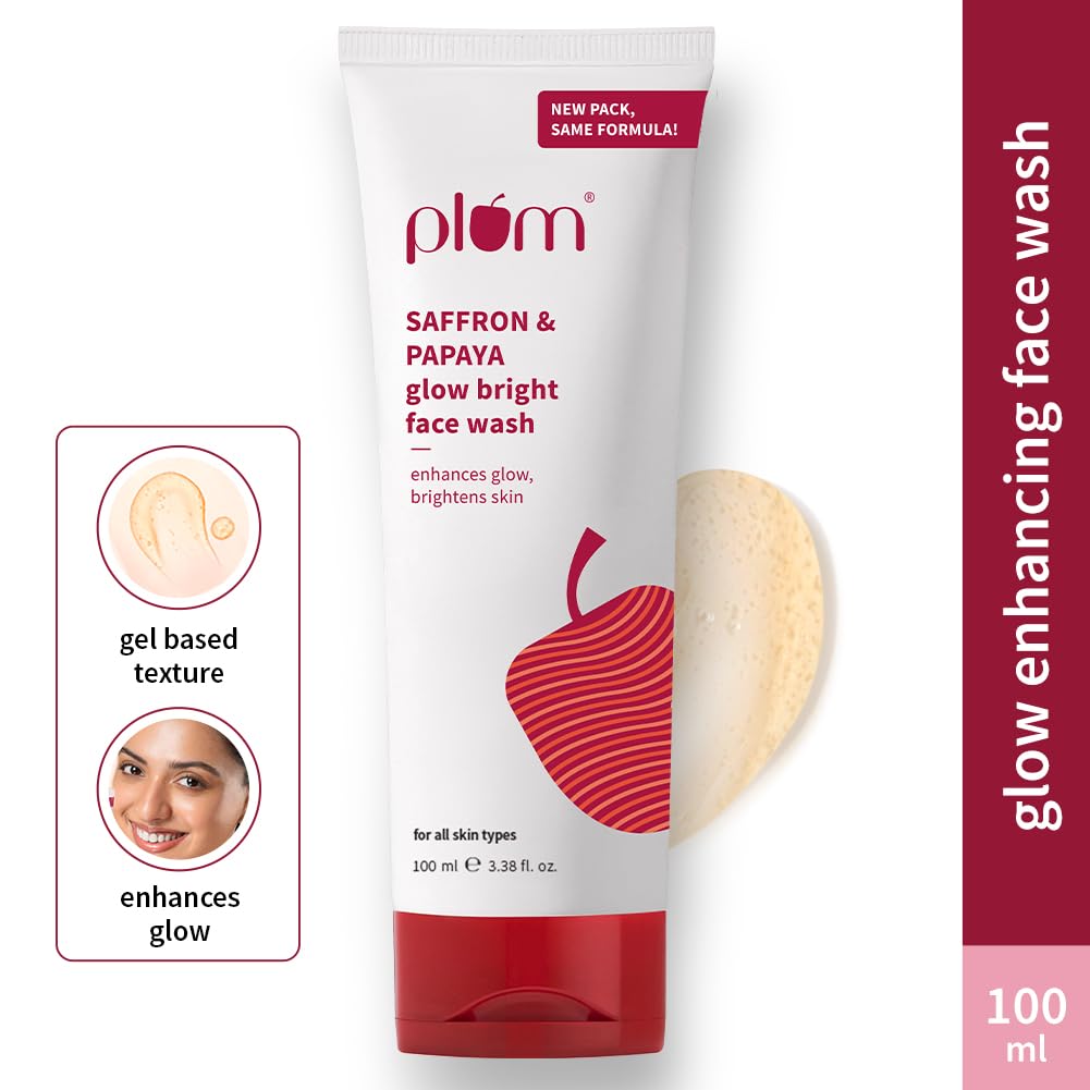 Plum Saffron & Papaya Glow & Brightening Face Wash