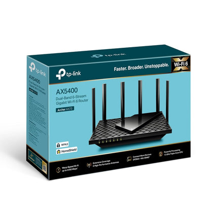 TP-Link Archer AX73 AX5400 Dual Band Gigabit Wireless WiFi Wi-Fi 6 Router | 8K Streaming | MU-MIMO OFDMA | USB Sharing | Connect 200+Devices | 1.5 GHz Triple-Core CPU | Beamforming