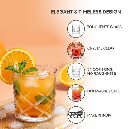 CELLO Old Fashioned Rock Tumbler Glass