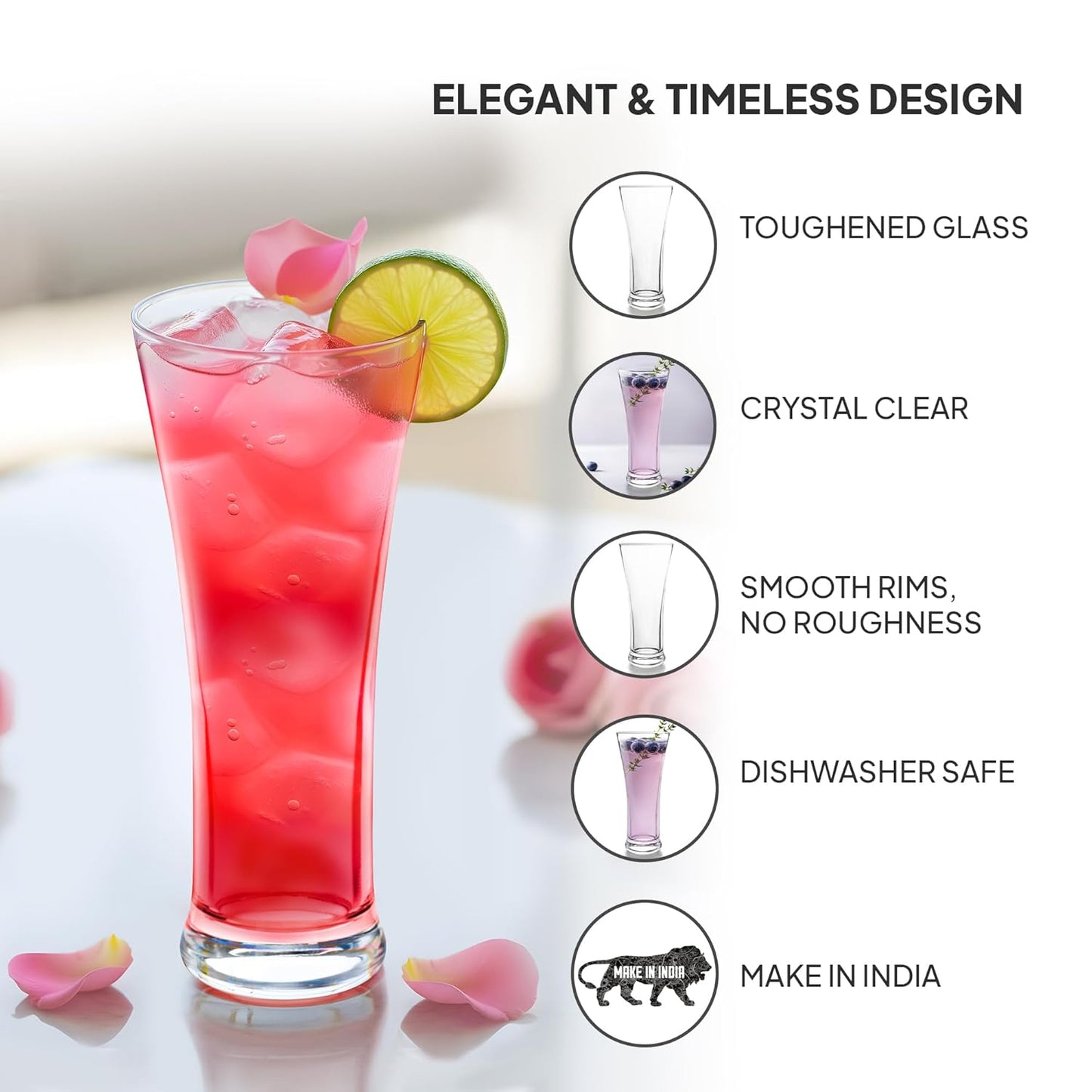CELLO Milan Tumbler Glass Set 340 ml