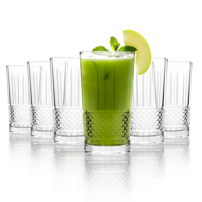 CELLO Brilliant Hi-Ball Tumbler Glass Set 275 ml