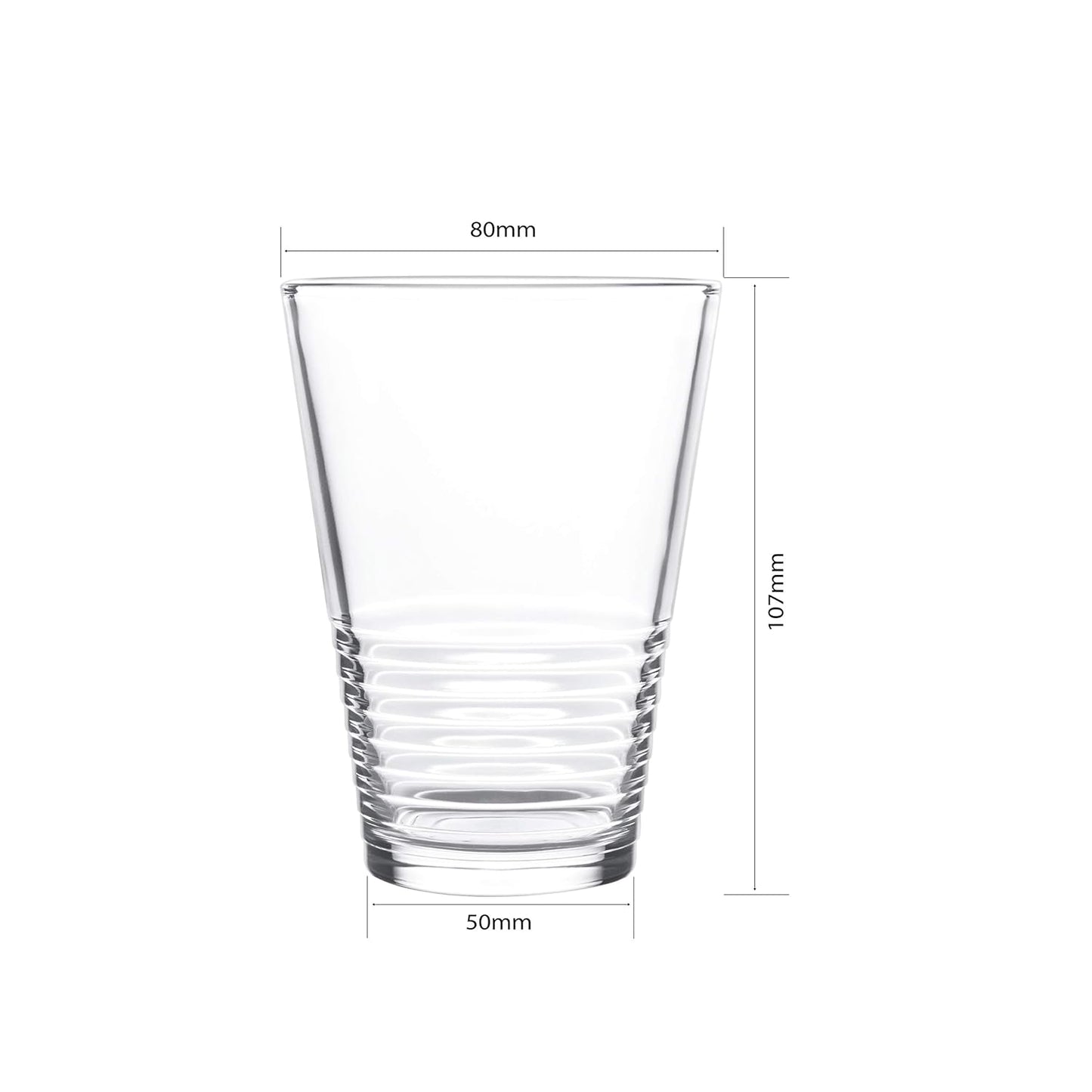 Cello Glass Tumbler - Set of 2, Transparent, 260Ml