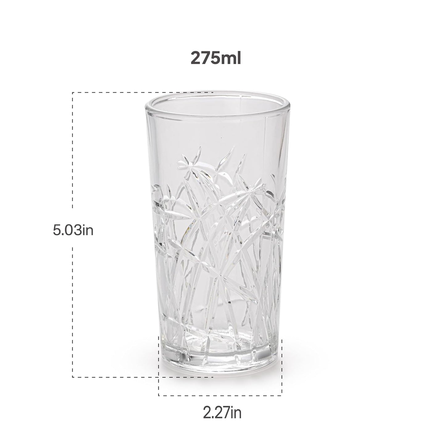 CELLO Swirl Hi-Ball Tumbler Glass Set of 6