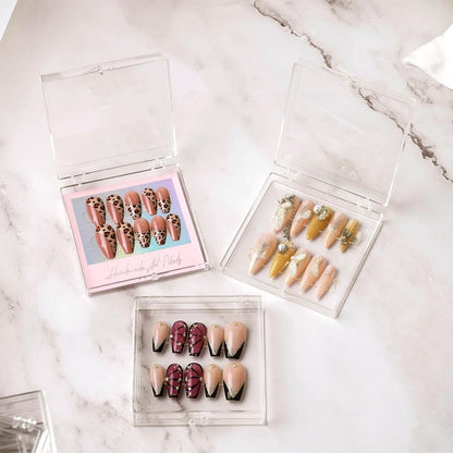 Large (8 x 8 cm) Nail Packaging Storage Box