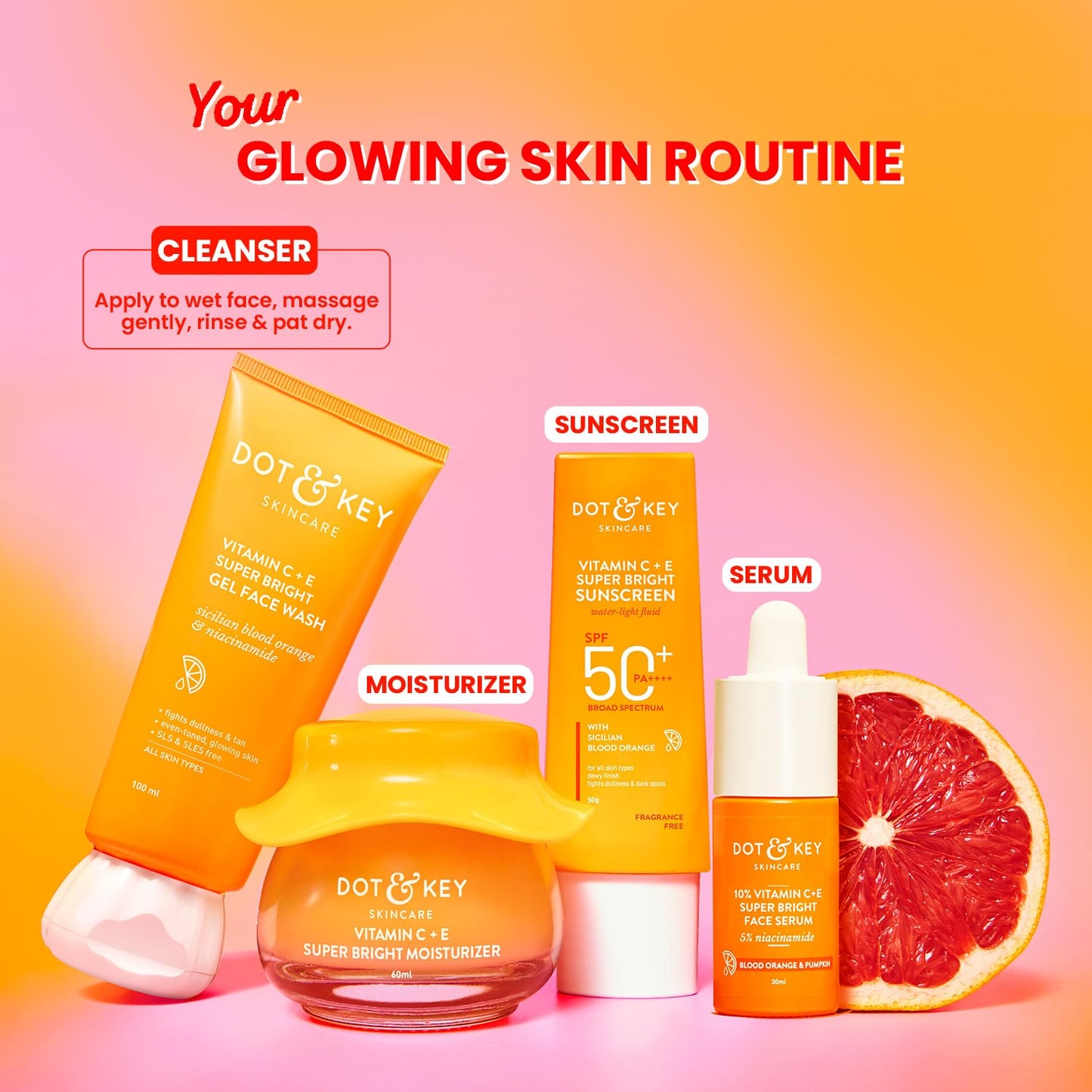 DOT & KEY Vitamin C + E Super Bright Gel Face Wash