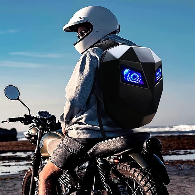 Waterproof Led App Backpack with Led Digital Display LED Backpack Eyes