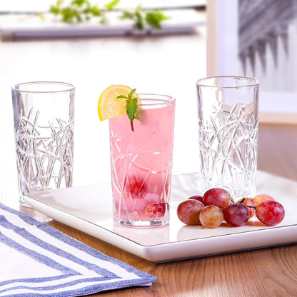 CELLO Swirl Hi-Ball Tumbler Glass Set of 6