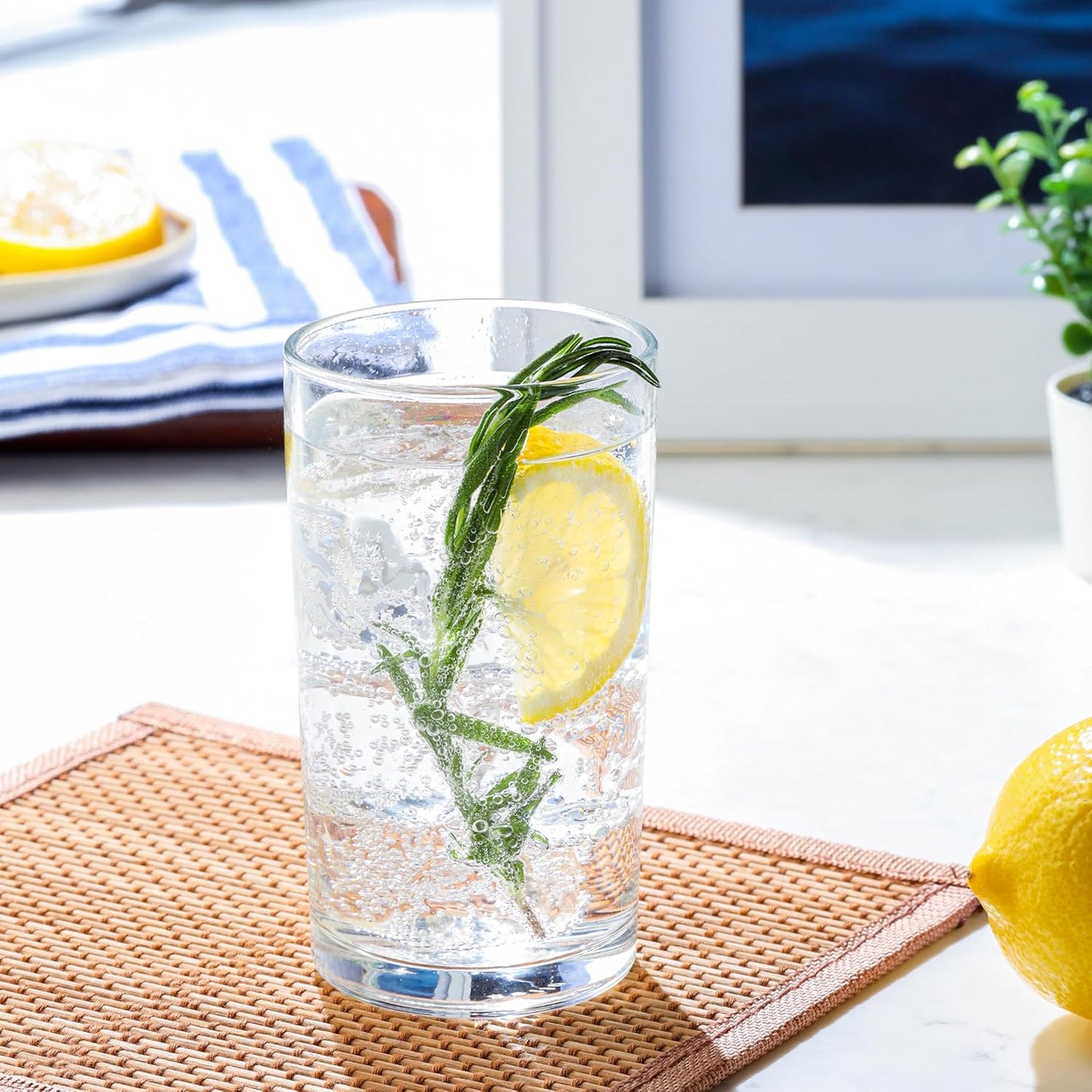 CELLO Liberty Hi-Ball Glass Tumbler Set of 6, 280ml