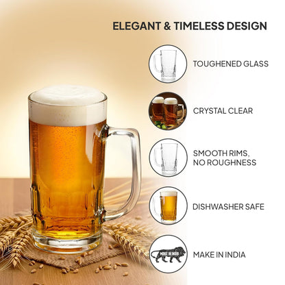 Cello Classic Beer Glass Mug with Handle