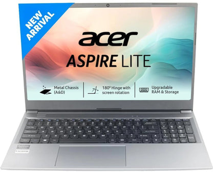 Acer Aspire Lite AL15-53 Intel Core i3 13th Gen - (8 GB/512 GB SSD/Windows 11 Home) AL15-53 Notebook (15.6 inch, Steel Gray, 1.75 kg)