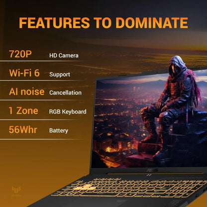 ASUS TUF Gaming A16 FA607NUQ-RL208W(2026) AMD Ryzen 7 170 - (8 GB/512 GB SSD/Windows 11 Home/6 GB Graphics/NVIDIA GeForce RTX 4050/144 Hz) FA607NUQ-RL208W Gaming Laptop (16 inch, Mecha Gray, 2.2 kg)