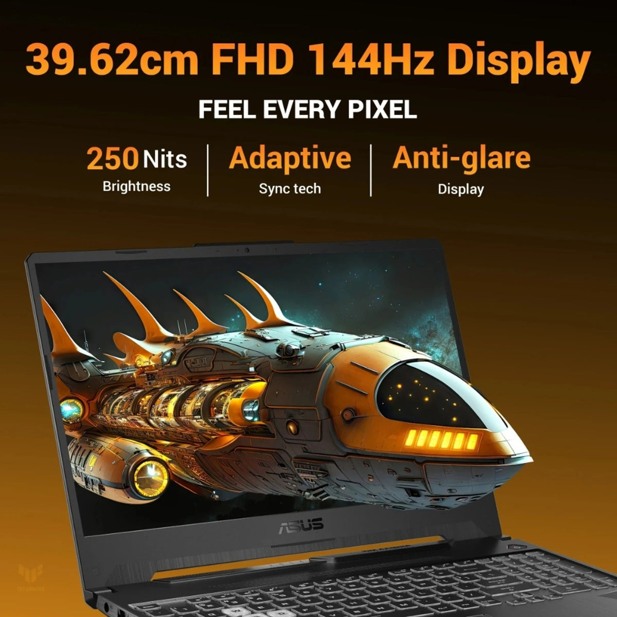 ASUS TUF Gaming A15 (2026) AMD Ryzen 7 170 - (16 GB/512 GB SSD/Windows 11 Home/4 GB Graphics/NVIDIA GeForce RTX 3050/144 Hz) FA506NCQ-IN081WS Gaming Laptop (15.6 inch, Graphite Black, 2.3 kg, With MS Office)