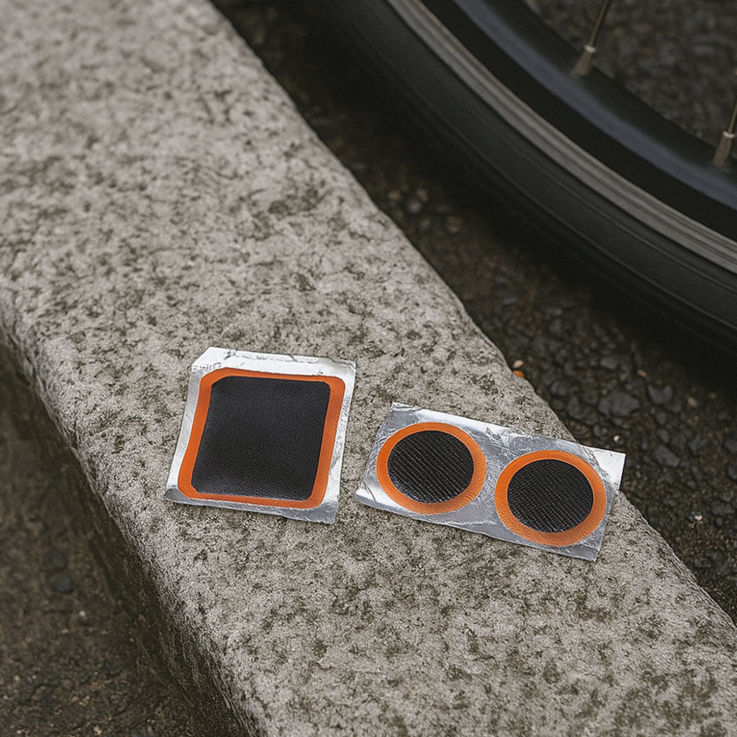 Bicycle Tire Repair Kit Puncture Repair Set With Adhesive Portable Tools