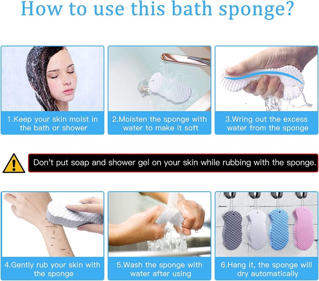Baby Bath Sponge Painless