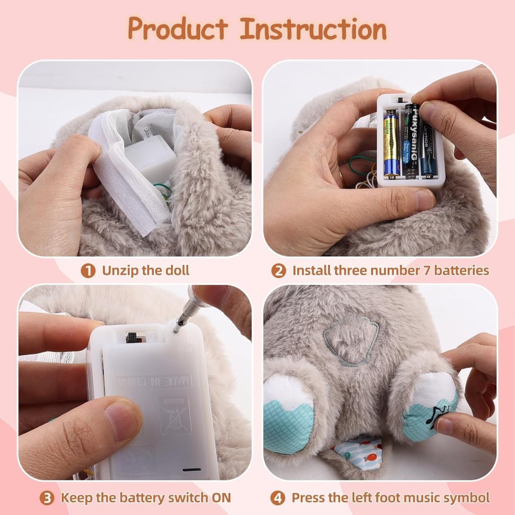 Breathing Teddy Bear Toy