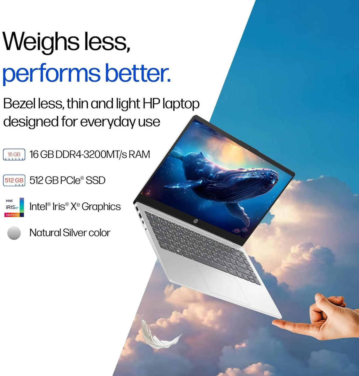 HP 14-EP0159TU I7-1335U 16GB, 512GB SSD SILVER WIN11 INTEL ARC 14"FHD