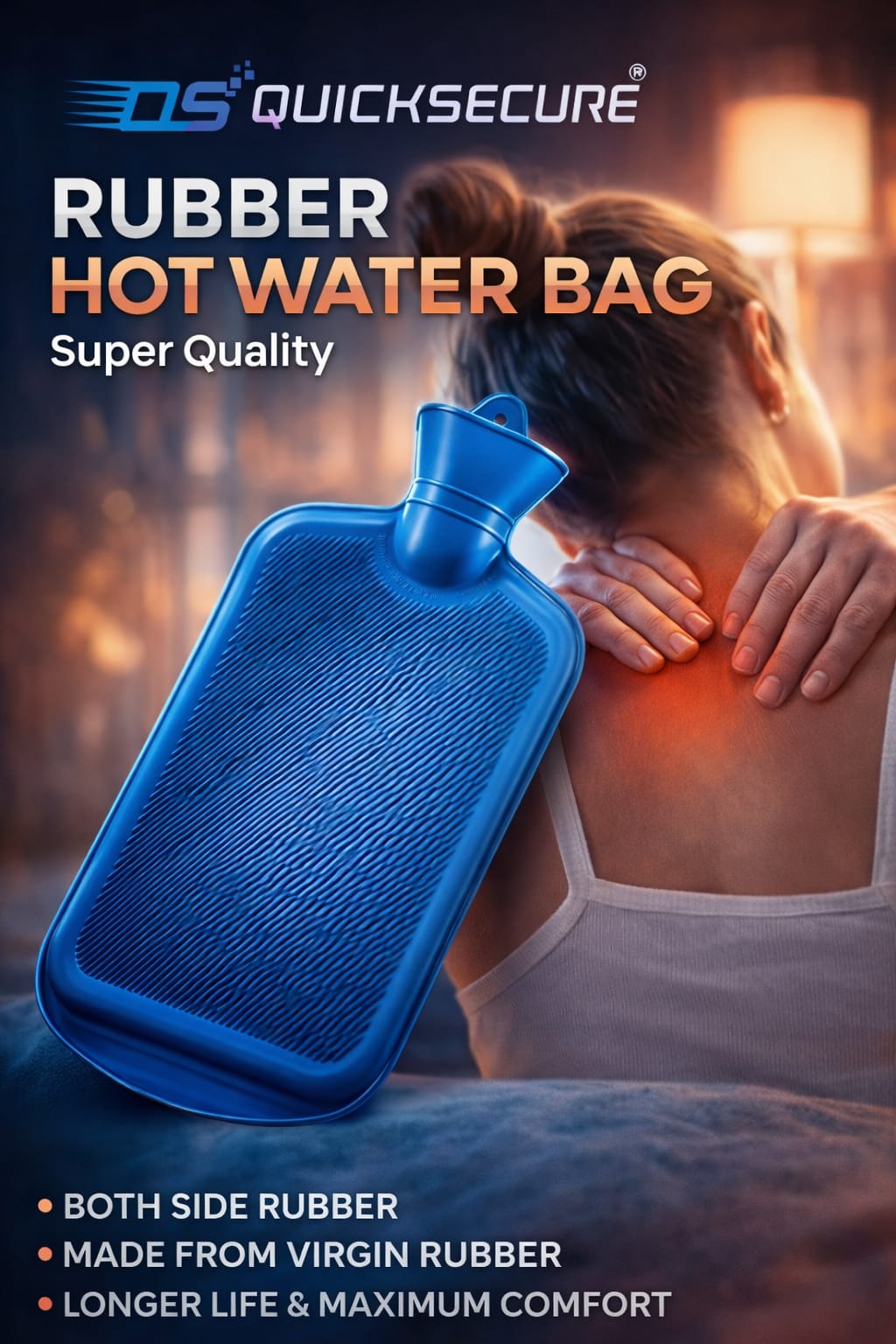 Quick Secure 1000 ml Hot water bag