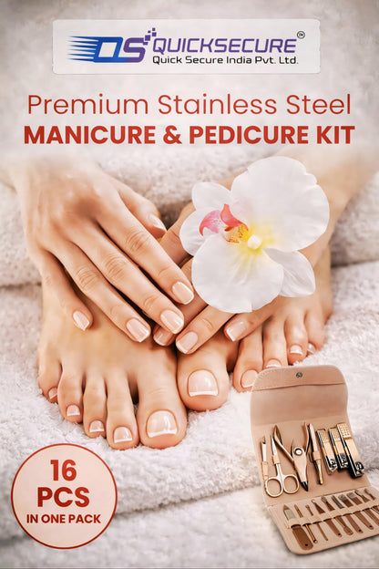 Quick Secure 16 in 1 Manicure Set Nail Cutter
