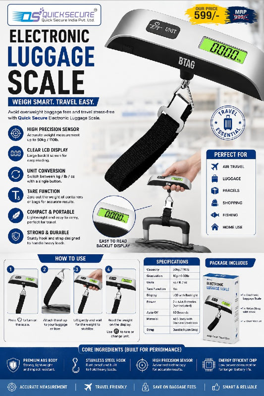 Metal Luggage Weight Scale