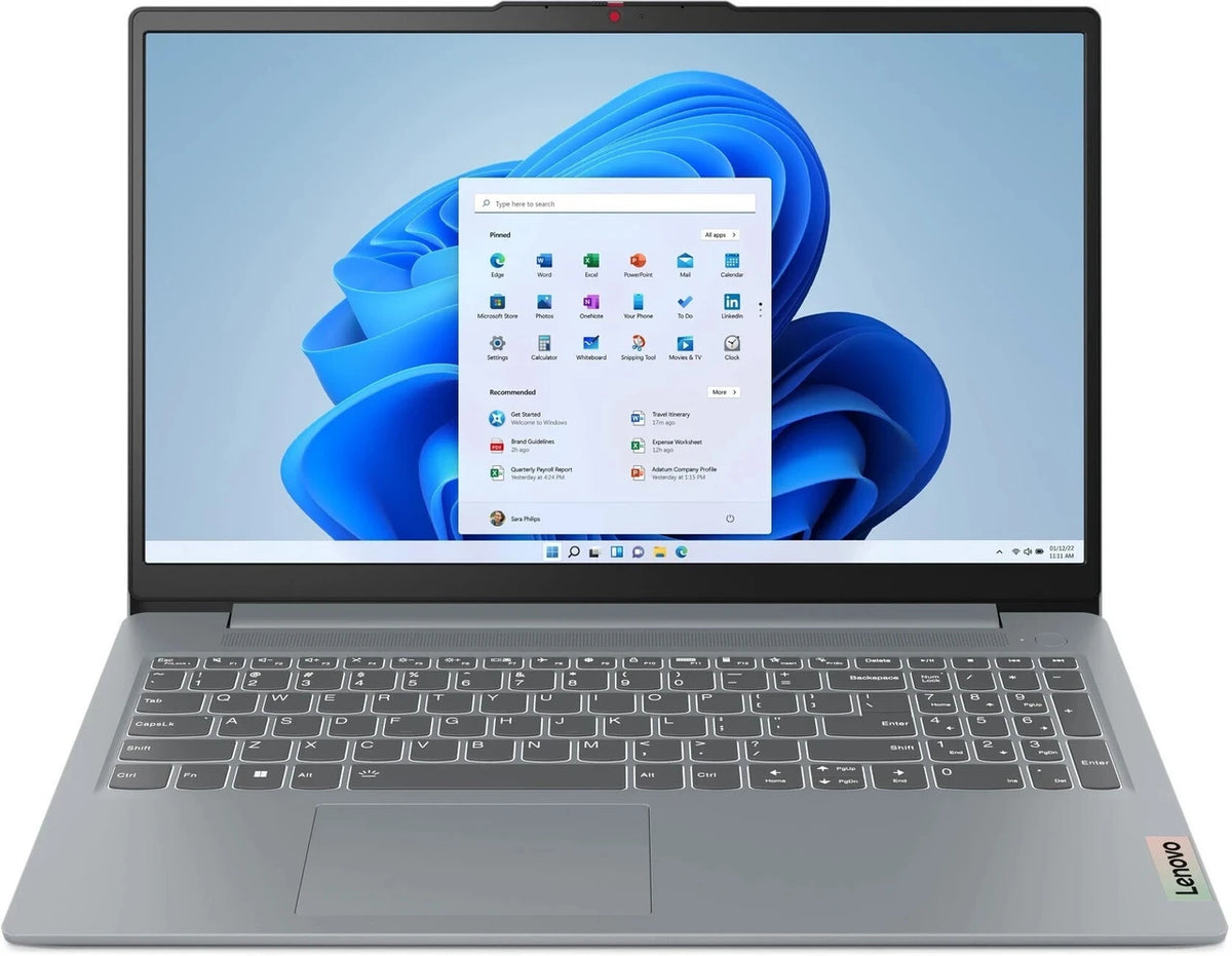 Lenovo IdeaPad Slim 3 AMD Ryzen 3 Quad Core 7320U - (8 GB/512 GB SSD/Windows 11 Home) Thin and Light Laptop (15.6 Inch, Arctic Grey, 1.62 kg, With MS Office)