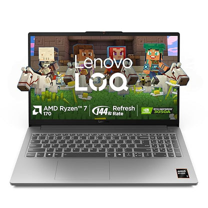 LENOVO LOQ R7-170 16GB/512GBSSD,LUNA GREY,WIN11+MSO	RTX 3050A 4GB 15.6"IPS