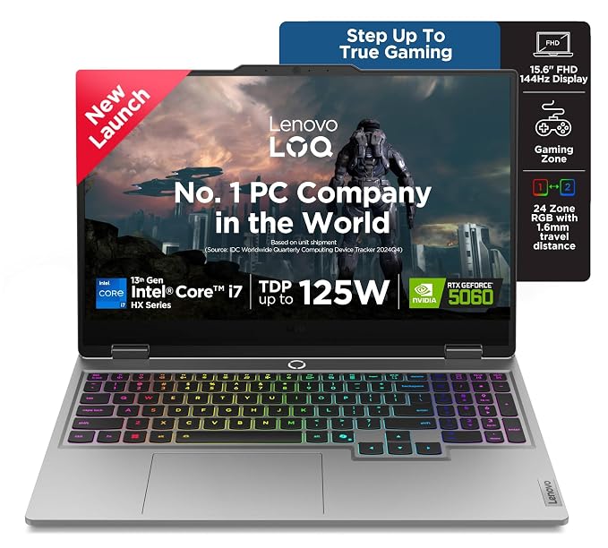 LENOVO LOQ I7-13650HX 16GB/1TBSSD LUNA GREY WIN11+MSO RTX 5060 8GB  15.6"IPS