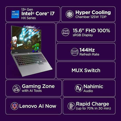 LENOVO LOQ I7-13650HX 16GB/1TBSSD LUNA GREY WIN11+MSO RTX 5060 8GB  15.6"IPS