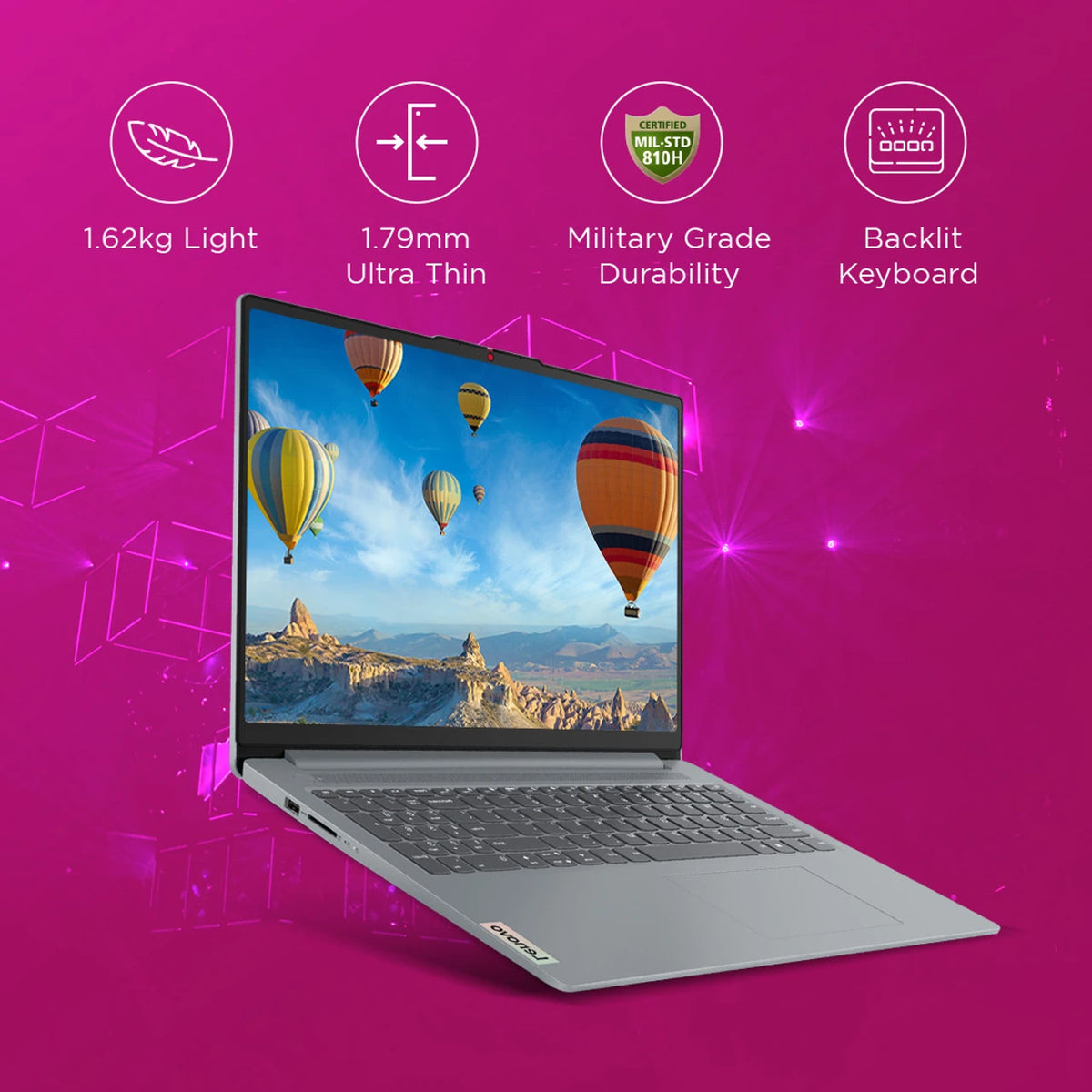 LENOVO IDEAPAD SLIM3 I3-1315U 8GB/512GBSSD (ARCTIC GREY) WIN11+MSO INTEL UHD	15.6"FHD