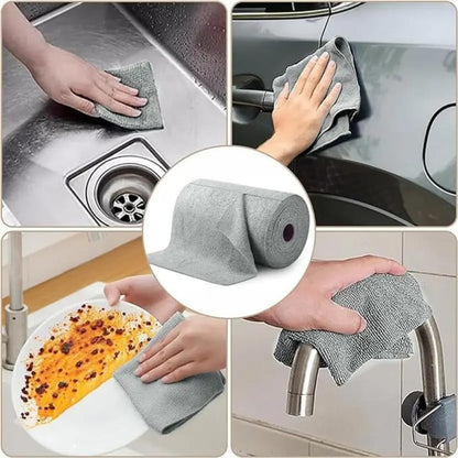 Microfiber Cleaning Cloth Roll 20 Pcs Cleaning Accessories