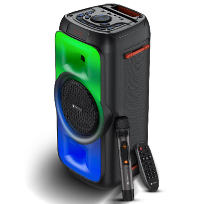 Click to see full view Portronics Iron Beats III 200W Party Speaker with Wireless Karaoke Mic