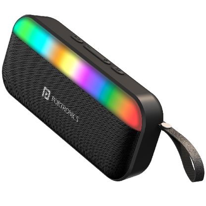 Portronics Plugs 3 15W Portable Bluetooth Speaker with Inbuilt Mic, Dynamic RGB Lights