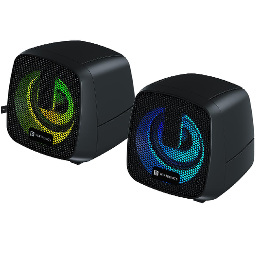 Portronics 6W in Tune 6 HD Sound 2.0 Channel Portable Desktop PC Speaker