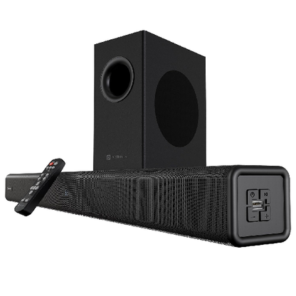 Portronics Pure Sound 107 | 200W Soundbar with Subwoofer for Deep Bass