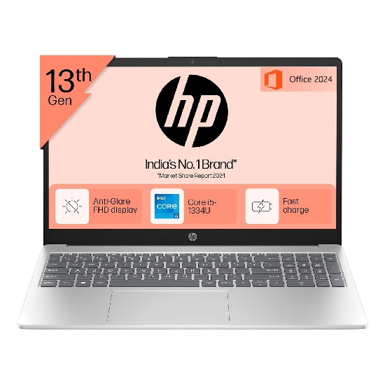 HP 15 Laptop,13th Gen Intel Core i5-1334U, 16GB DDR4, 512GB SSD