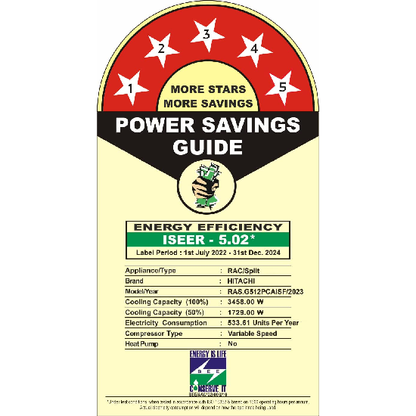 Hitachi 1 Ton 5 Star ice Clean Xpandable Plus Inverter Split AC